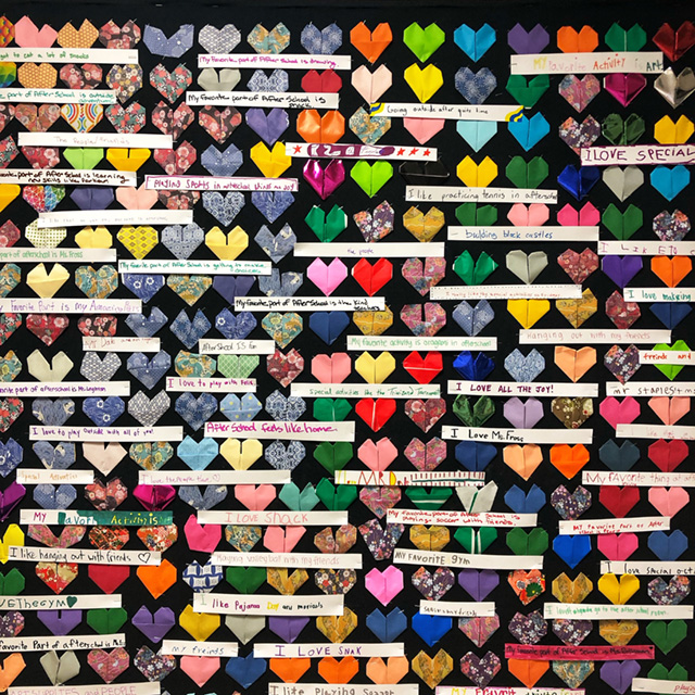 BDS After School Art 04.14.23 B is for Belonging at Belmont Day logo art